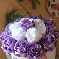 گل های روبانی با کیفیت و قیمت بی نظیر|گل مصنوعی|گرگان, |دیوار