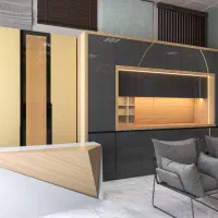 کارا کابینت ( کلینیک داخلی ساختمان)|کتابخانه، شلف، قفسههای دیواری|سنندج, |دیوار