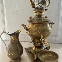 سرویس سماور برنجی گازی