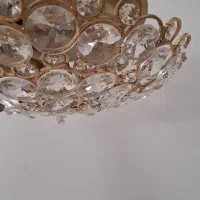 لوستر سقفی کریستال و برنز
