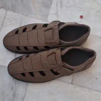 کفش مردانه طبی تابستانی قهوه‌ای  خنک و شیک