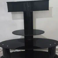میز تلویزیون شیشه‌ایULTIMATE مشکی براق