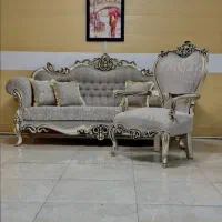 مبل استیل سلطنتی مدل افسون آراد گلایل آماده تحویل