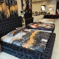 تخت خواب کینگ چستر دکوراتیک|تخت و سرویس خواب|مشهد, زمرد|دیوار