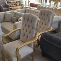 مبلهای مینی مال فرانسوی دسته چوبی|مبلمان خانگی و میز عسلی|ارومیه, |دیوار