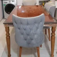 میز صندلی چوبی 6نفره