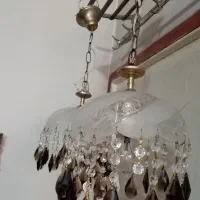 یک جفت لوستر کریستال