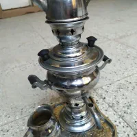 سماور برنجی تزیینی و پایین سماوربزرگ|سماور، چای‌ساز، قهوه‌ساز|نیشابور, شهرآرا|دیوار