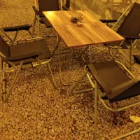 میز و صندلی تاشو راحتی در حد نو قیمت مناسب