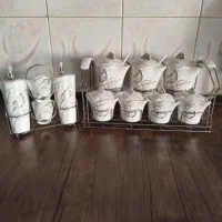 سرویس پاسماوری|ظروف سرو و پذیرایی|مهاجران, |دیوار