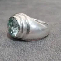 انگشترنقره پنبه ای موزانایت