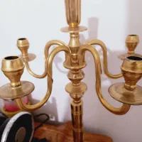 شمعدون قدیمی برنز روکش طلا|کلکسیون اشیاء عتیقه|اهواز, ۳۰ متری|دیوار