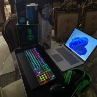 کیبورد و ماوس و هدست گیمینگ razer موس پد و هدفون