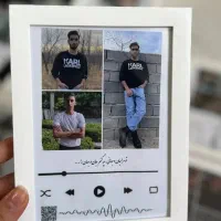تابلو موزیکال قاب عکس بارکد دار هدیه کادو ولنتاین|تابلو، نقاشی، عکس|قم, کیوانفر|دیوار