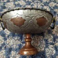 ظرف مسی قلم زنی قدیمی