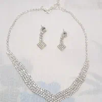 ست گردنبندگوشواره مجلسی،ساعت نقره،گوشواره آنجلیا|زیورآلات و اکسسوری|میناب, |دیوار