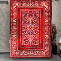 فرش لاوین کاشان ۱۲۰۰شانه۱۲متری مبل ۸نفره