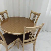 میزغذاخوری۴نفره|میز و صندلی غذاخوری|گرمی, |دیوار