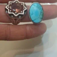 انگشتر نقره فیروزه والکساندریت