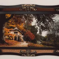 تابلو فرش زیبای پاییزی