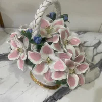 سبد گل برجسته چینی اصل