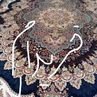 فرش 12متری سرمه ای طرح ارکیده|فرش|بروجرد, |دیوار