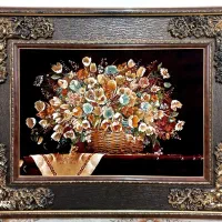 تابلو فرش ماشینی با تنوع رنگ نخ بالا