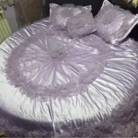 رو تختی ۲ نفره ساتن گرد