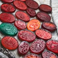 انگشتر و نگین خطی امضا دار