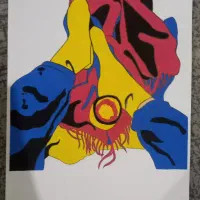 کار با گواش رنگ های مکمل ده گرافیک|تابلو، نقاشی، عکس|سمنان, |دیوار