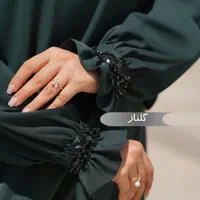 مانتو بلند عبایی مشکی و رنگی کد HR6566