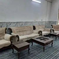 مبلمان ۷ نفره با سه تا میز عسلی