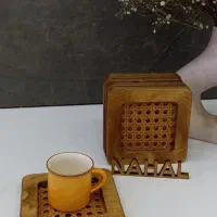 لوازم پر کاربردی چوبی حصیری