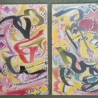 سلام.کاردست. چوب خام تابلو خام. کالیگرافی