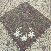 ترمه لب طاقچه ای دوتا تک دوتا باهم|پرده، رانر، رومیزی|قم, باجک سه|دیوار