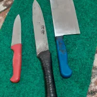 سه عدد چاقو تیز شده شماره تماس فقط تو توضیحات