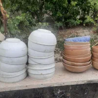 ظروف و گلدون سفالی