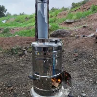 سماور زغالی استیل