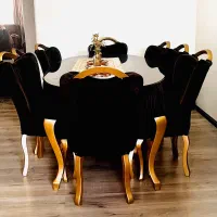 مبلمان شیک رنگ قهوهای سوخته