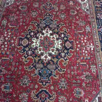 فرش دستباف 6متری قرمز رنگ