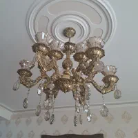 یک جفت لوستر برنز سنگین