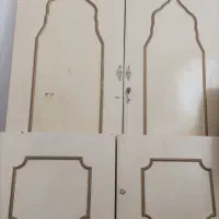 دو لنگه درب چوبی