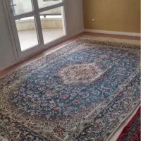 فرش دستباف نایین 9 متری گل ابریشم