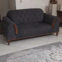 مبلمان ۷ نفر مدل پاریس جنس بدنه چوب تمیز در حد نو|مبلمان خانگی و میز عسلی|سمنان, |دیوار