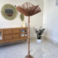 آباژور کنار سالنی و رومیزی پایه چوبی|چراغ خواب و آباژور|تهران, جی|دیوار