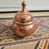 پارچ و قندان و شکلات خوری مسی