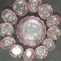 سرویس 14 پارچه گل یاقوتی آک