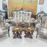 مبل سلطنتی تمام چوب گردو منبتی ست کامل میزو عسلی|مبلمان خانگی و میز عسلی|رشت, پارک شهر|دیوار