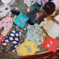 تعدادی لباس نوزادی تا۵ماه.کاپشن بیلر دامن|لباس|اندیشه, اندیشه فاز ۳|دیوار