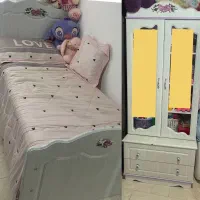 تخت نوجوان همراه با کمد ومبل